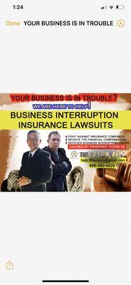 Business interruption claim