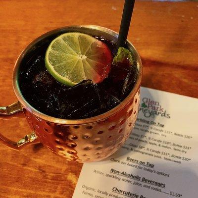 Blueberry mule. This was sooooo good!