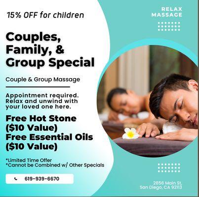 Couples family group special