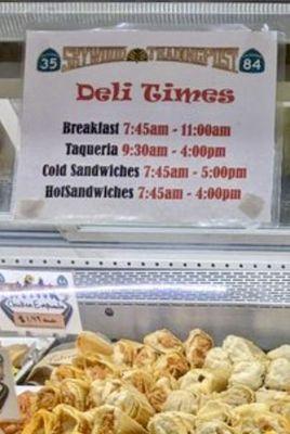 Deli times