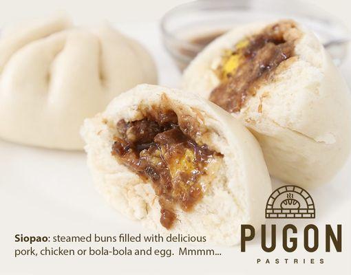 Try our traditional siopao.  They come in pork asado, chicken asado or bola-bola.