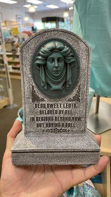 Madame Leota tombstone. Heavy & accurate details. $29.99