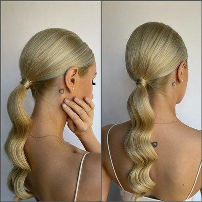 Hollywood ponytail