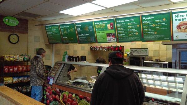 Inside Subway, St. Francis.