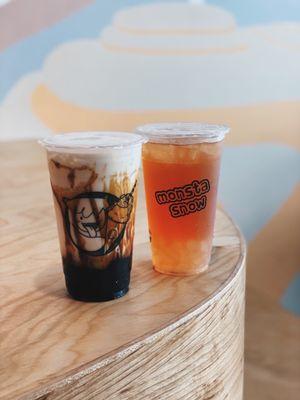 Brown Sugar Banana Milk & Rose Cold Brew