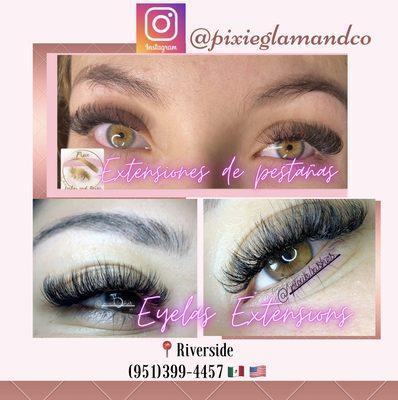 Eyelashes extensions