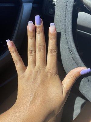 Purple nails