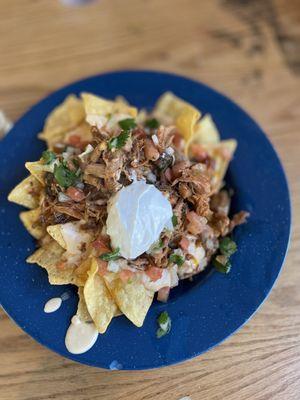 Nachos with pulled pork