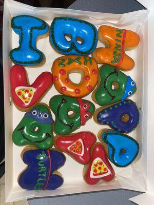 custom birthday donuts, loved them!