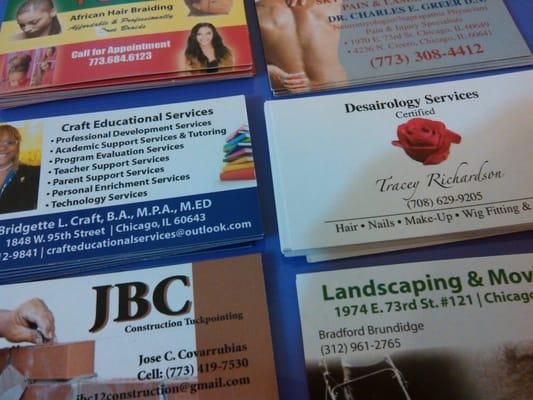 Full color business cards, single or double sided, gloss or matt.