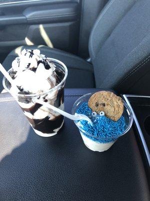 Oreo Parfait and Cookie Monster Cup