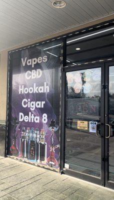 Vapes, CBD, Cigar, Delta 8!! We've got it all.