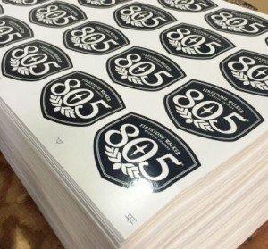 Custom stickers for 805