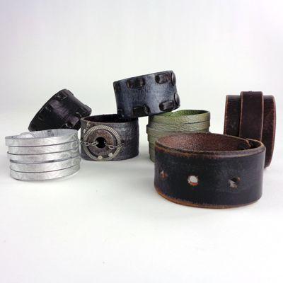 Fun, funky and affordable bracelets created from recycled belts!