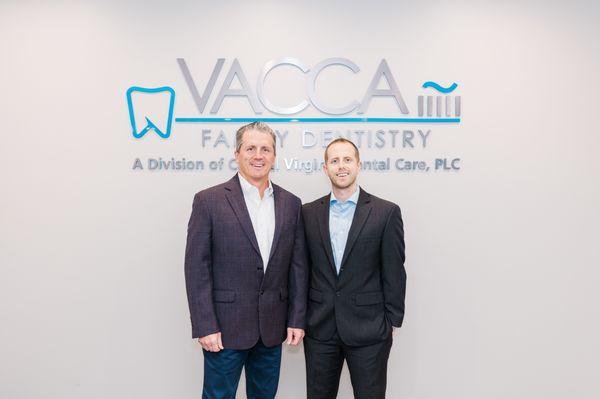 Father and son dentists, Richard and will Vacca in Midlothian, VA 23112