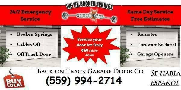 Back on Track Garage Door