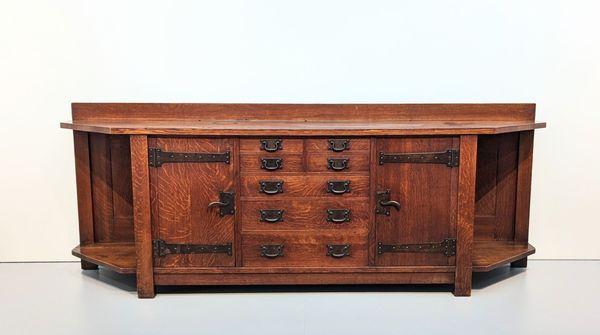 Gustav Stickley's personal sideboard from his home 1902