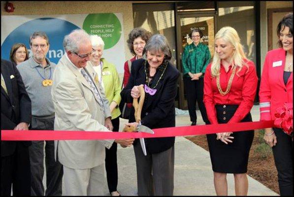 Fernandina Beach building opening celebration with Delores Barr Weaver.