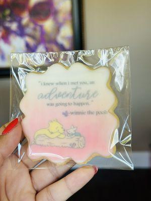 Girl themed Vintage Winnie the Pooh cookies