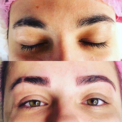 Client #1 Microblading & Permanent Makeup "Ombre Brows"