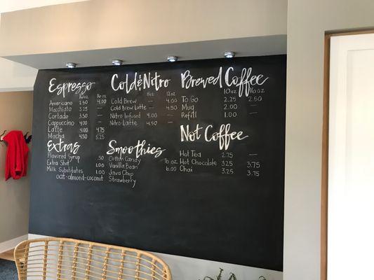 Menu board