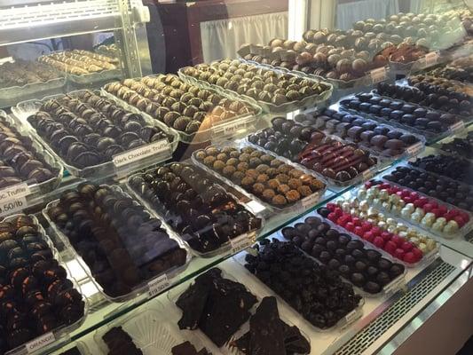 Display of candy and chocolates