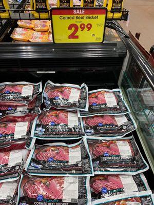 Wow! Corned beef brisket $2.99lb, grabbing a big one!