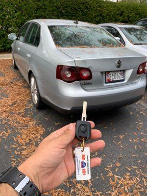 vw lost key