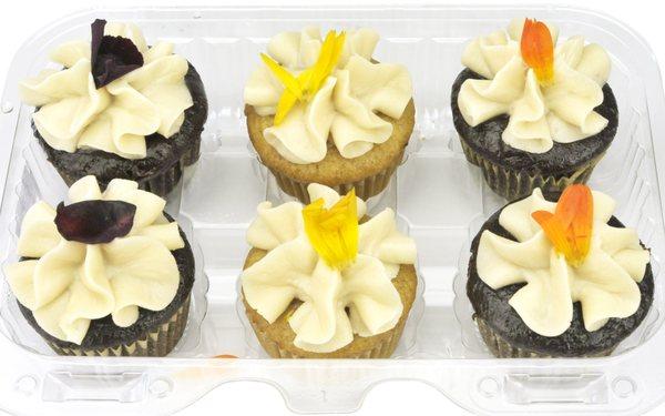 Floral Cupcakes. Gluten Free, Vegan, Top 8 Allergy Free, Delicious.