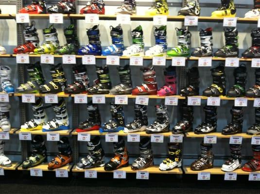 Great ski boot selection