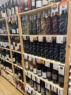 Great wine selection