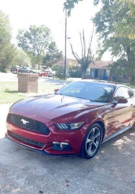 The car after purchasing it and cleaning it up