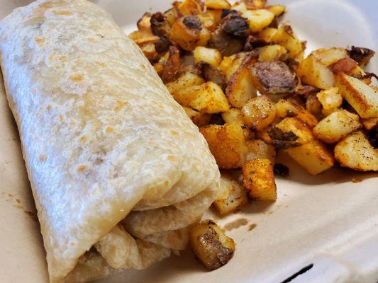 Breakfast burritos we have a few choices to choose from!