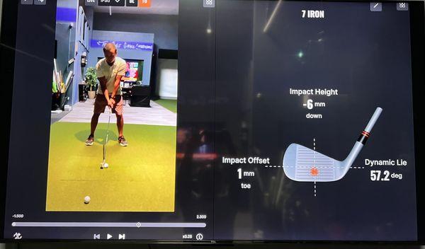 Trackman data & video analysis for student/teacher feedback