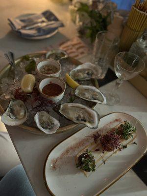 Oysters and Mac & Cheese Bites