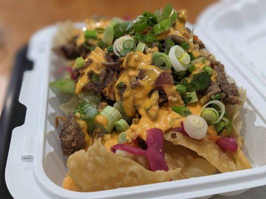 Bulgogi Wanton Nachos