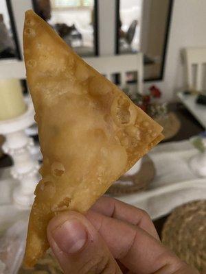 Crispy crab Rangoon