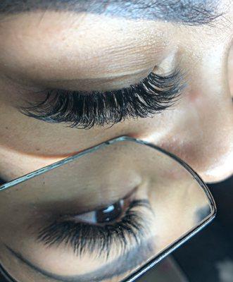 Volume lash extensions $135