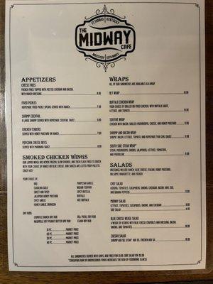 Food menu