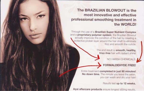 Brazilian Blowout smoothing treatment contact Chrissy