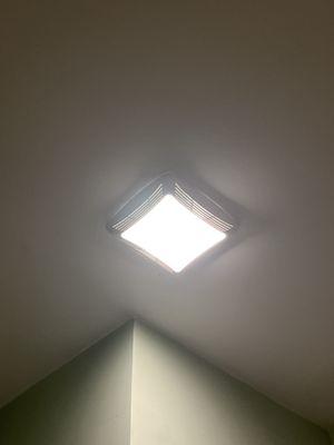 New replacement NuTone bathroom exhaust with light.