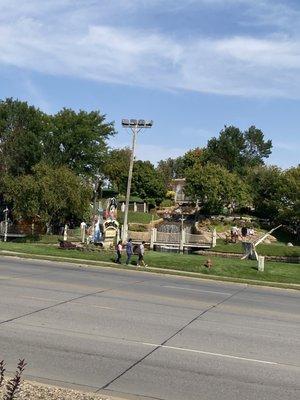 Miniature golf across the street- looks fun! Walmart right next to that.