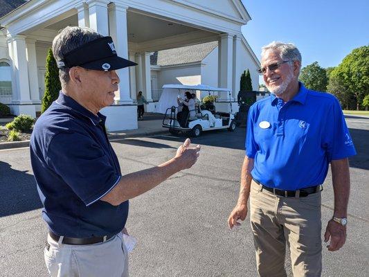 Dad ran into an old friend, Ron Stroup, who works for Colonial Country Club / Bobby Jones Links. Stroup is a great golfer, former champion.