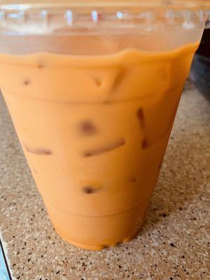 Thai tea have a strong delicious flavor but the cream added to it is a little rich but overall it's pretty good when you add a little water