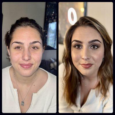 Before and After Makeup