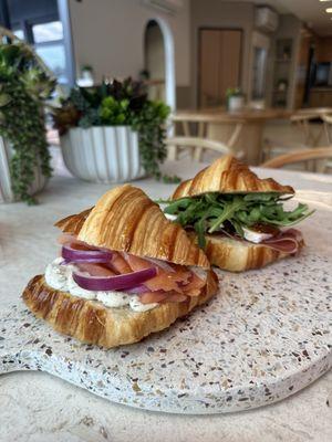 Croissant sandwiches