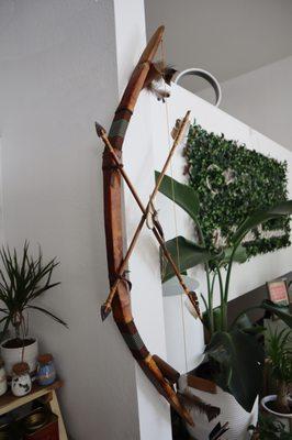 Handmade Native American Decorative Bow & Arrow