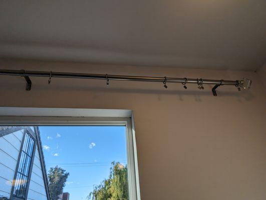 New curtain rod