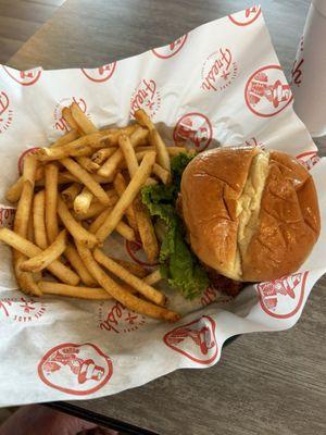 Cayenne Ranch Chicken Sandwich Meal.