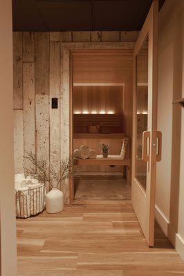 Our private beautiful KUUMA saunas are custom designed to comfortably fit you and your loved ones